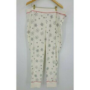 New Life is Good Thermal Pants Womens XXL Snowflake Pajama Bottoms